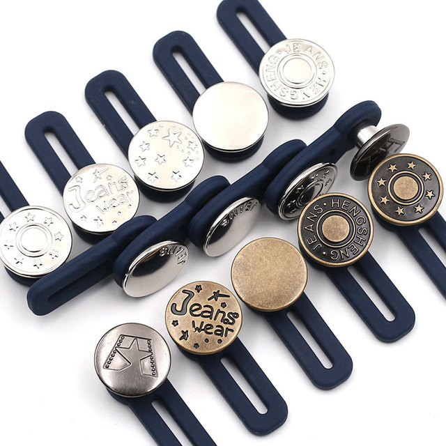 10pcs Adjustable Jean Button For Pants Buttons For Pants Waist